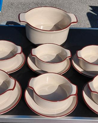 set 6 ciotole ceramiche Treviso italy vintage 