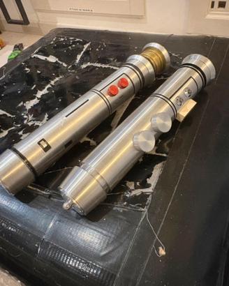 Coppia Else Spade Laser Star Wars in Metallo CNC