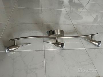 Set di 2 faretti x3 lampadine