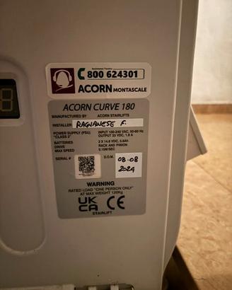 Montascale curvilineo ACORN A180