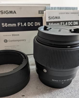 obiettivo sigma 56 mm F1. 4 DC DN