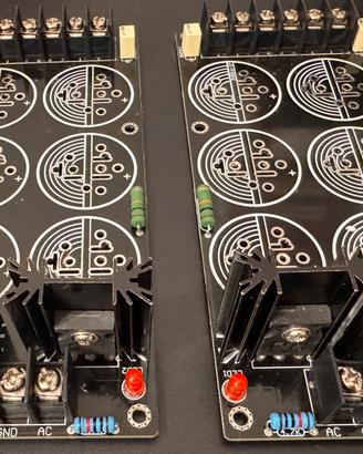 Coppia Rettificatori tensione per audiocostruzione