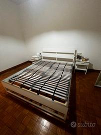 Letto Matrimoniale IKEA TRYSIL Bianco