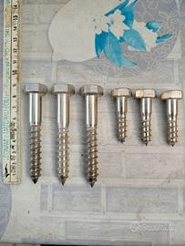 300 Crinotti tirafondo acciaio inox