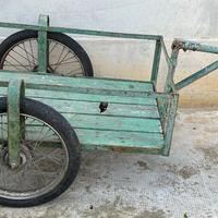 Carretto rimorchio bicicletta vintage