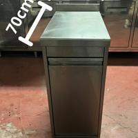Mobile Pattumiera Professionale Inox 35x70 cm