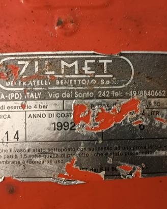vaso di espansione rettangolare 6 litri Zilmet 