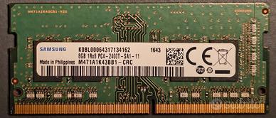 RAM stick Samsung da 8GB DDR4