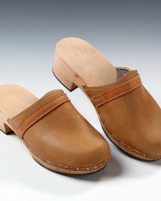 Zoccoli pelle vintage donna 36-37