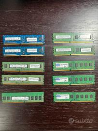 MODULI RAM DDR4 e DDR3