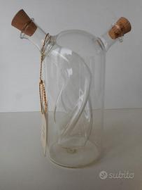 Bottiglia cristallo olio aceto