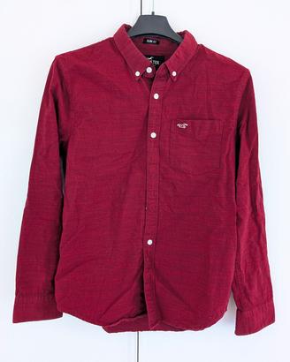Camicia Hollister Rossa Bordeaux slim fit