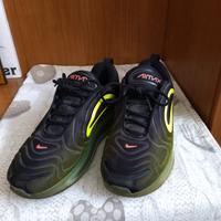Nike Air Max 720 Black Crimson Volt Neon 