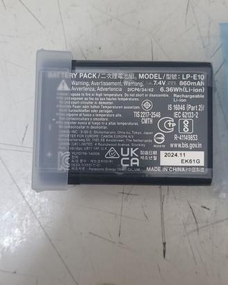 Batteria per fotocamera canon