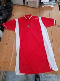 Maglia Ciclismo Rossa e Bianca Taglia M