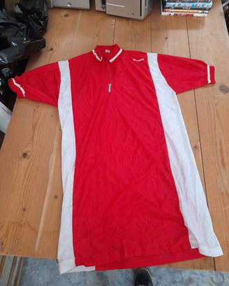 Maglia Ciclismo Rossa e Bianca Taglia M