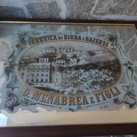 Specchio pubblicitario birra menabrea