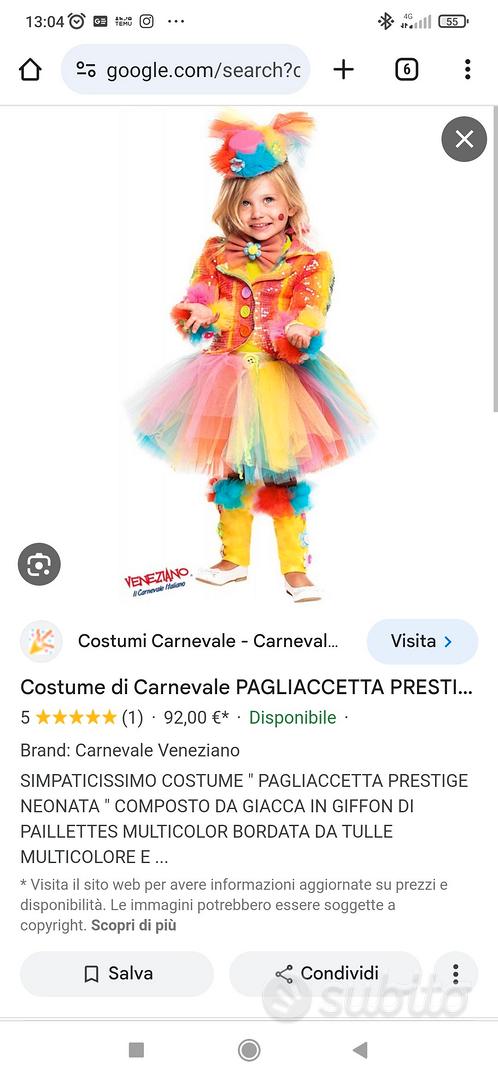 vestito carnevale PAGLIACCETTA PRESTIGE - Tutto per i bambini In vendita a  Napoli