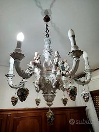 Lampadario porcellana