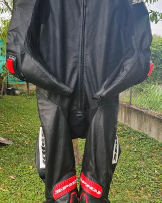 Tuta moto Spidi in pelle canguro