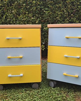 coppia cassettiere per bambini