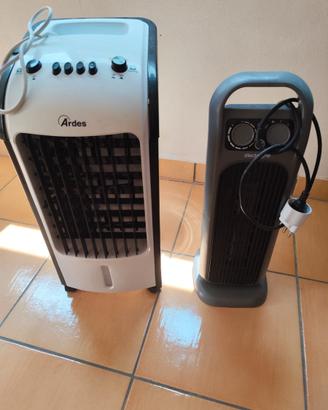Stufa elettrica e ventilatore