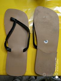 INFRADITO (6Paia) NUOVE -36 - cinturino Paillettes