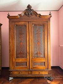 Armadio Antico Legno Massello 