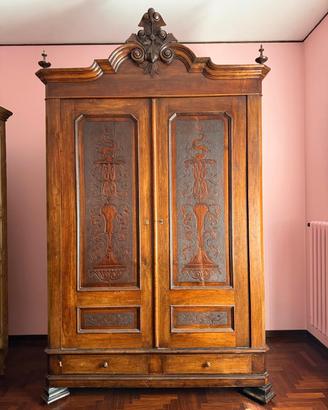 Armadio Antico Legno Massello 