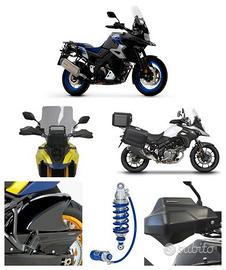 V STROM 1050 800 accessori valigie pedane scarico