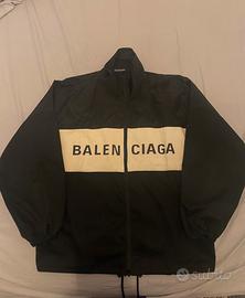 Giacca a vento Balenciaga Oversize - Nero / Panna