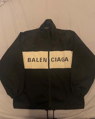 Giacca a vento Balenciaga Oversize - Nero / Panna