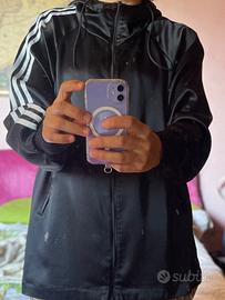 Adidas Y-3 felpa lucida con cappuccio
