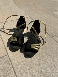 Scarpe da ballo Latino/Caraibico  ero e oro - N.33