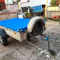 Rimorchio con pianale zincato nuovo