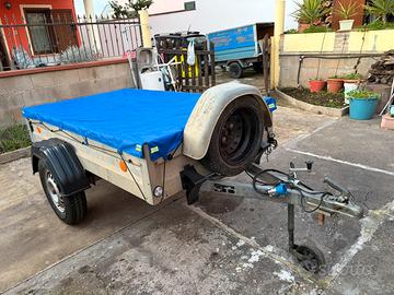 Rimorchio con pianale zincato nuovo