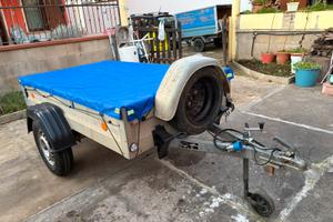Rimorchio con pianale zincato nuovo