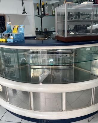 2400€ Banco frigo refrigerato curvo per bar – vetr
