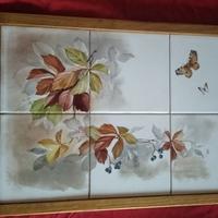 Grande vassoio da portata con piastrelle decorate