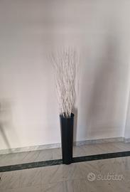 Roche Bobois Vaso in vetro soffiato lucido nero