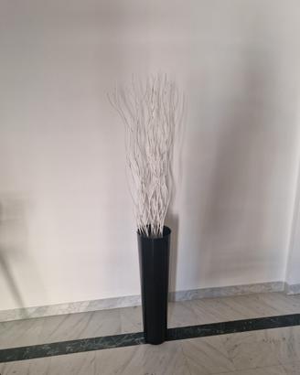 Roche Bobois Vaso in vetro soffiato lucido nero