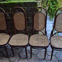 4 SEDIE THONET A SCHIENALE ALTO