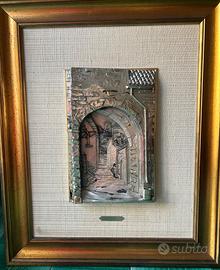 Quadro con bassorilievo in argento
