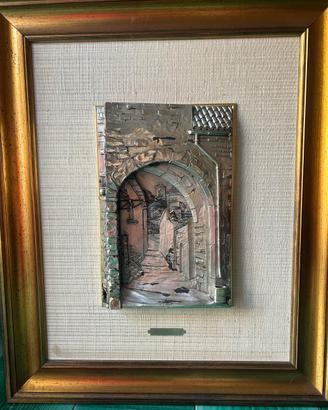 Quadro con bassorilievo in argento