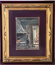 Due dipinti olio su tela XX secolo
