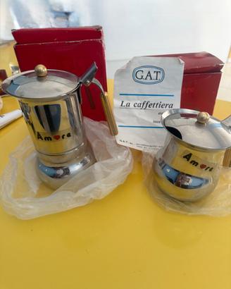 Set caffettiera e lattiera GAP Mod. Amore