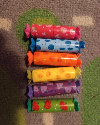 Mini evidenziatori  a forma di caramella 