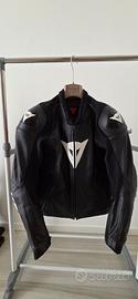 Giacca Pelle Dainese Sport Pro Black White TG50