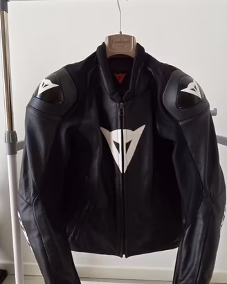 Giacca Pelle Dainese Sport Pro Black White TG50