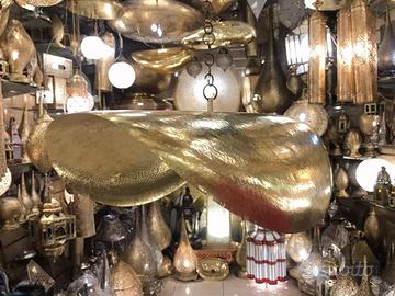 lampada a sospensione fatta a mano in ottone 40 cm